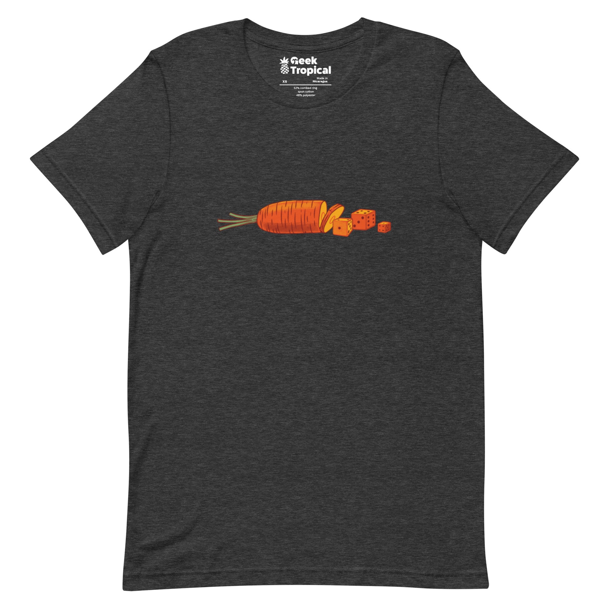 Diced Carrots T-Shirt Geek Nerd board game print Botany Print Design by Tobe Fonseca