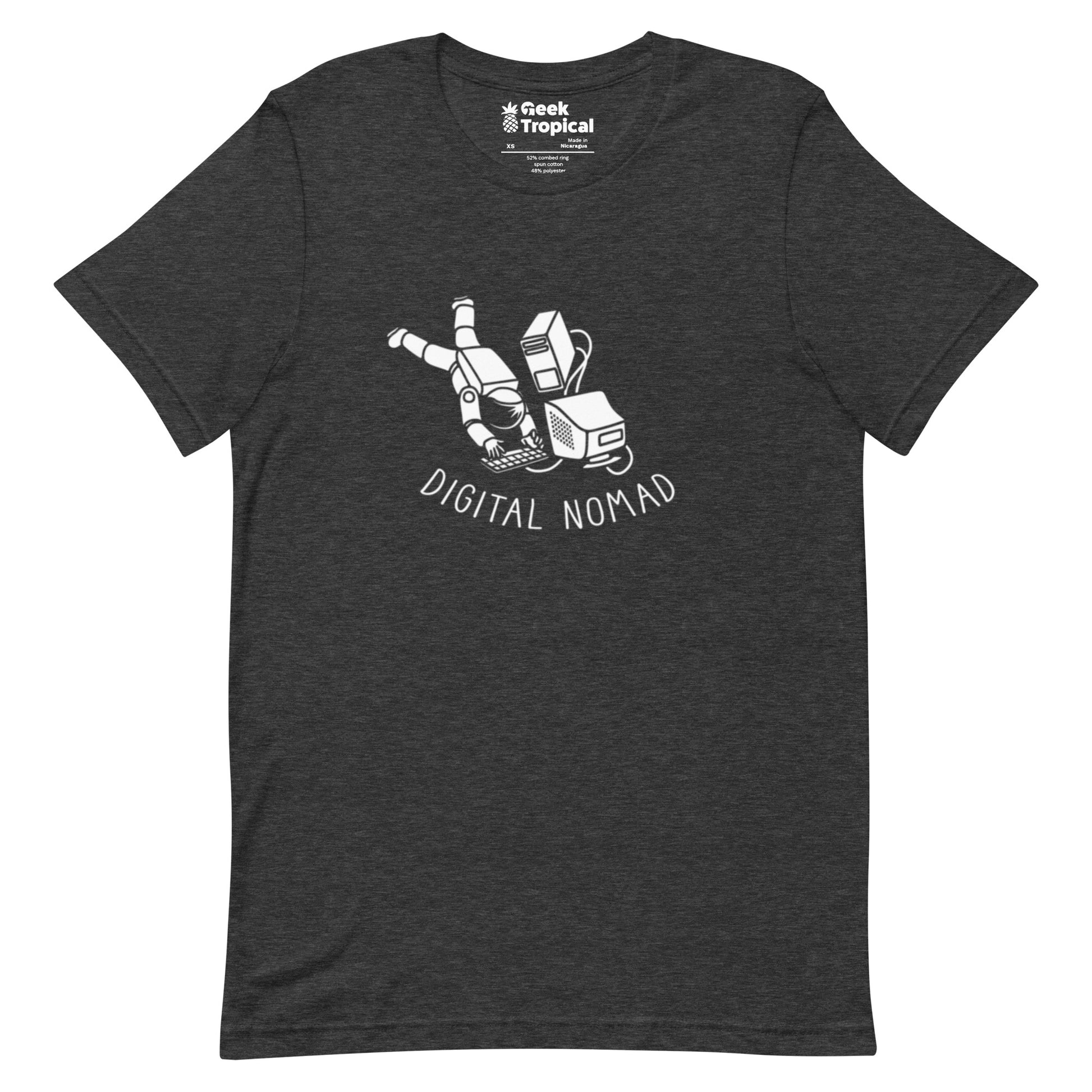 Digital Nomad Astronaut T-Shirt Geek Nerd computer print Design by Tobe Fonseca FLOW DESC WRITING