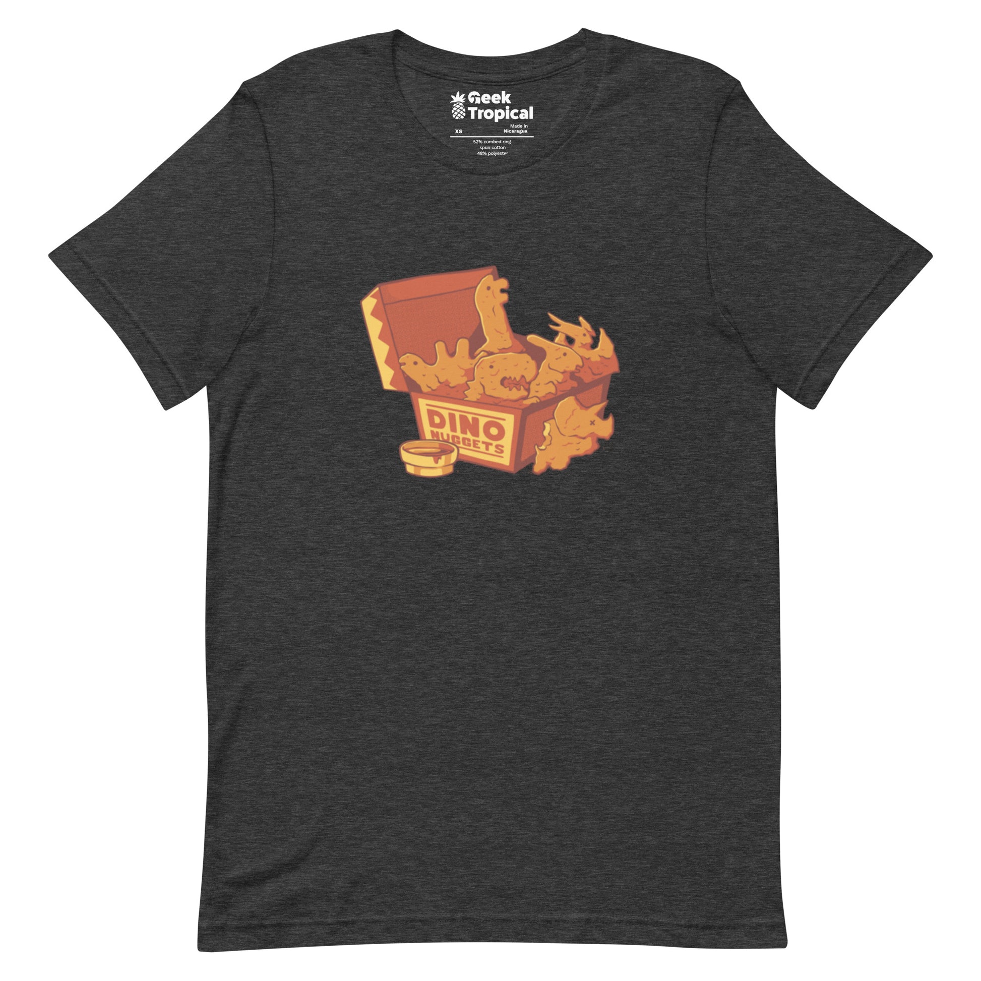 Dino Nuggets T-Shirt Geek Nerd Design by Tobe Fonseca dinosaur print FLOW DESC WRITING