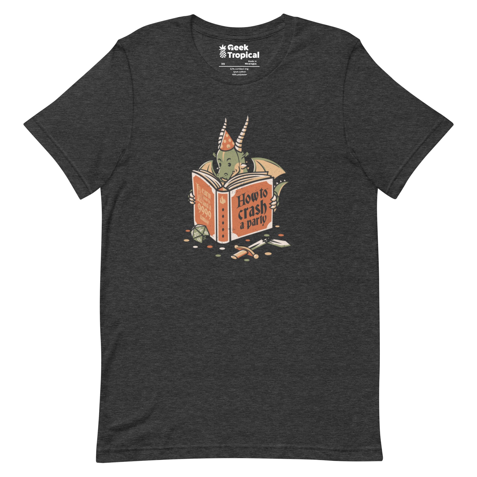 Dragon Party Crashing T-Shirt Geek Nerd Design by Tobe Fonseca dnd & rpg print Fantasy Prints