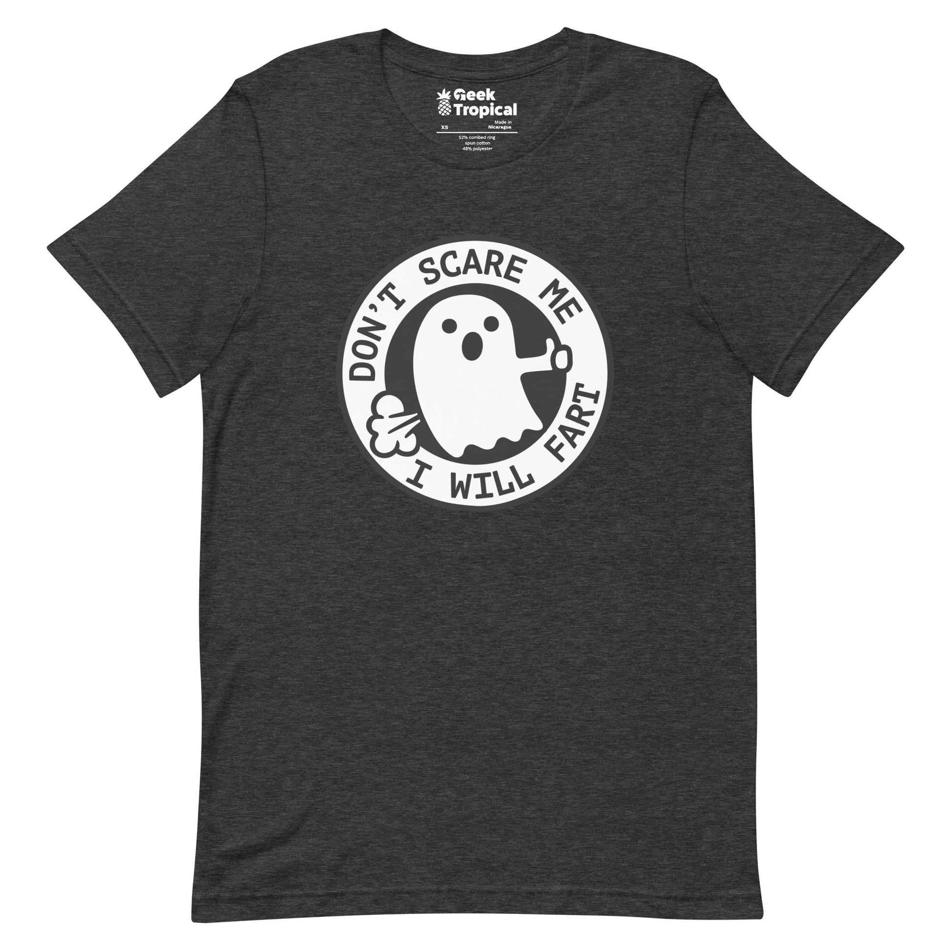 I'm Scared Ghost Fart T-Shirt Geek Nerd