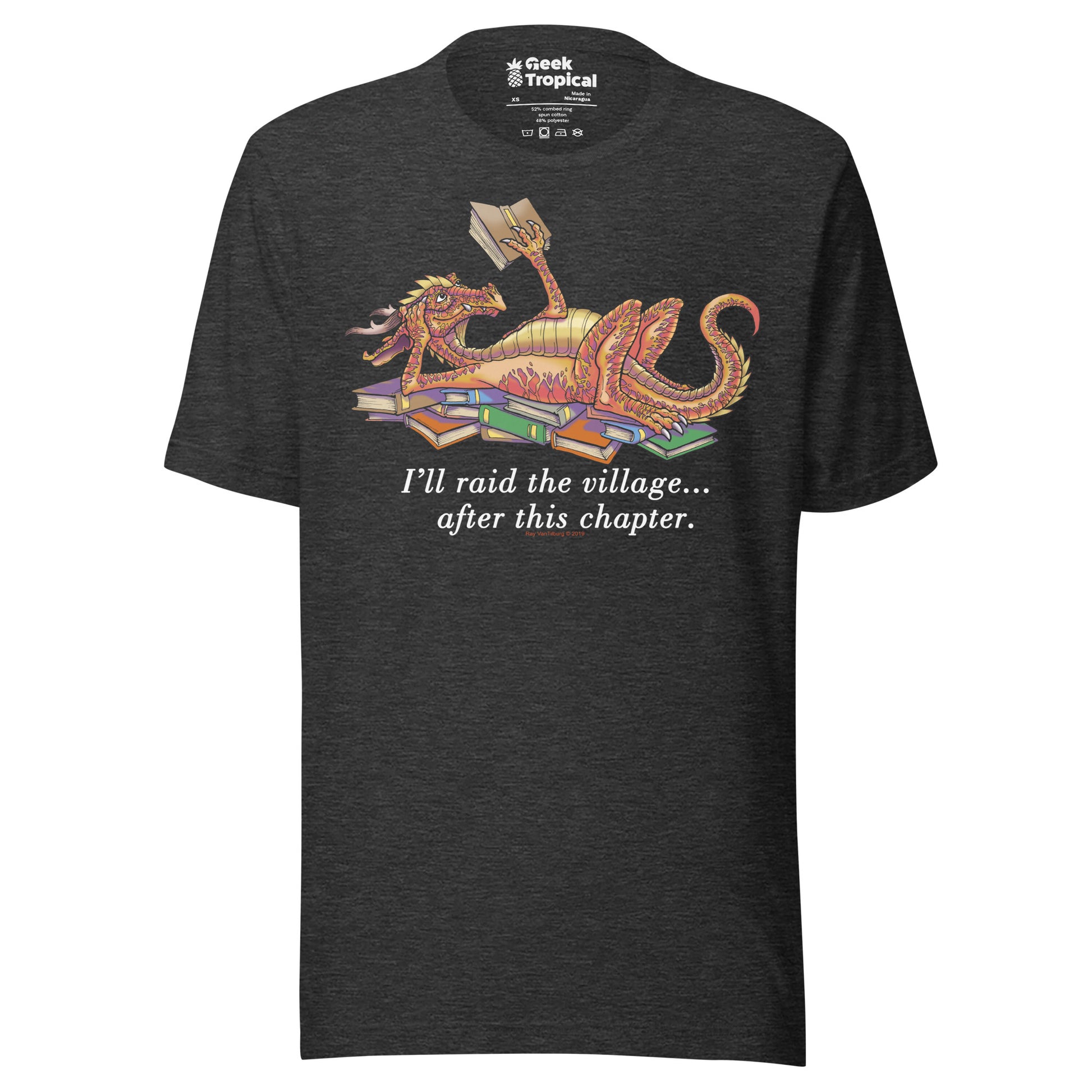 Another Chapter Dragon T-Shirt Geek Nerd Advertise to Meta Book Prints Fantasy Prints