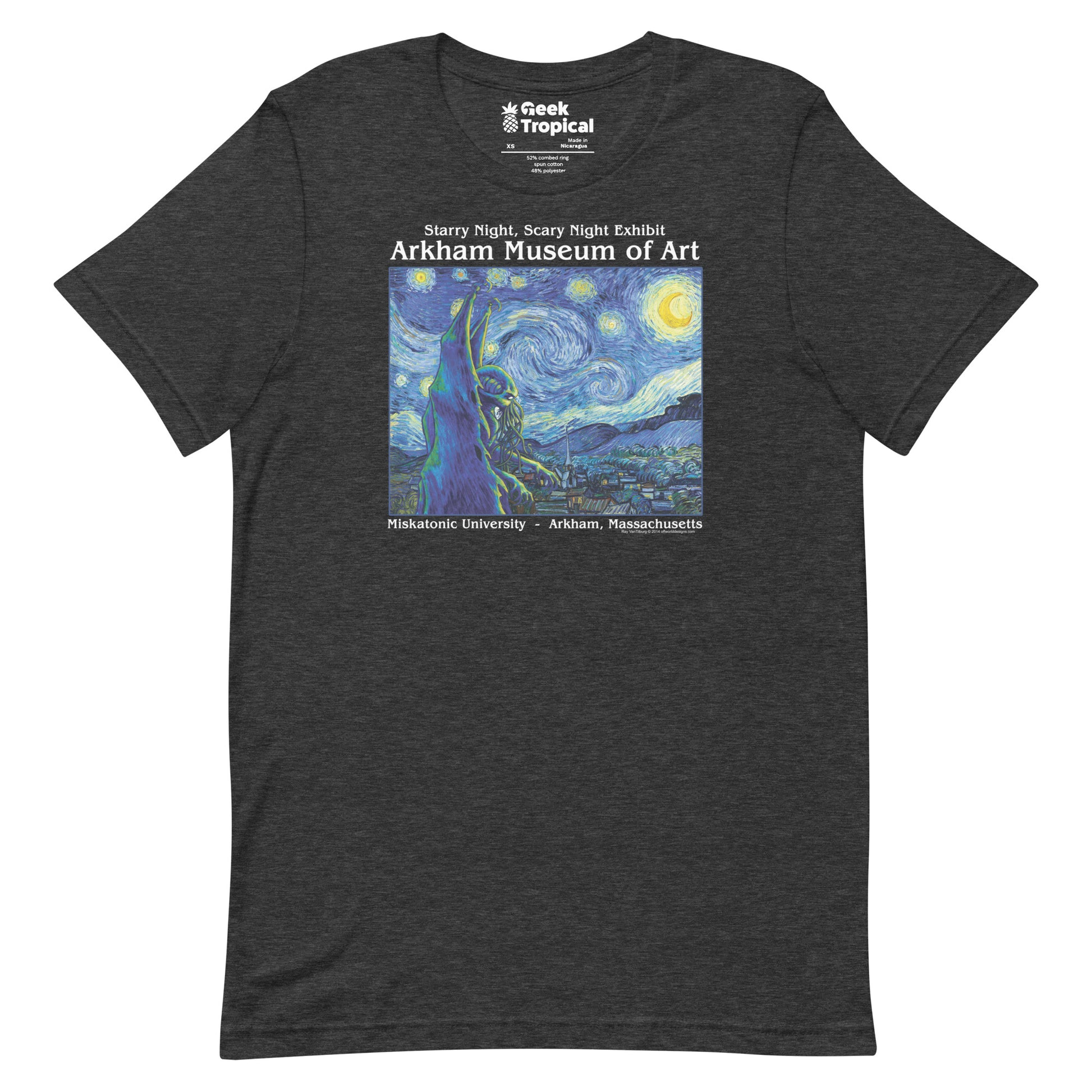 Starry Night Cthulhu T-shirt Geek Nerd Advertise to Meta dnd & rpg print Fantasy Prints