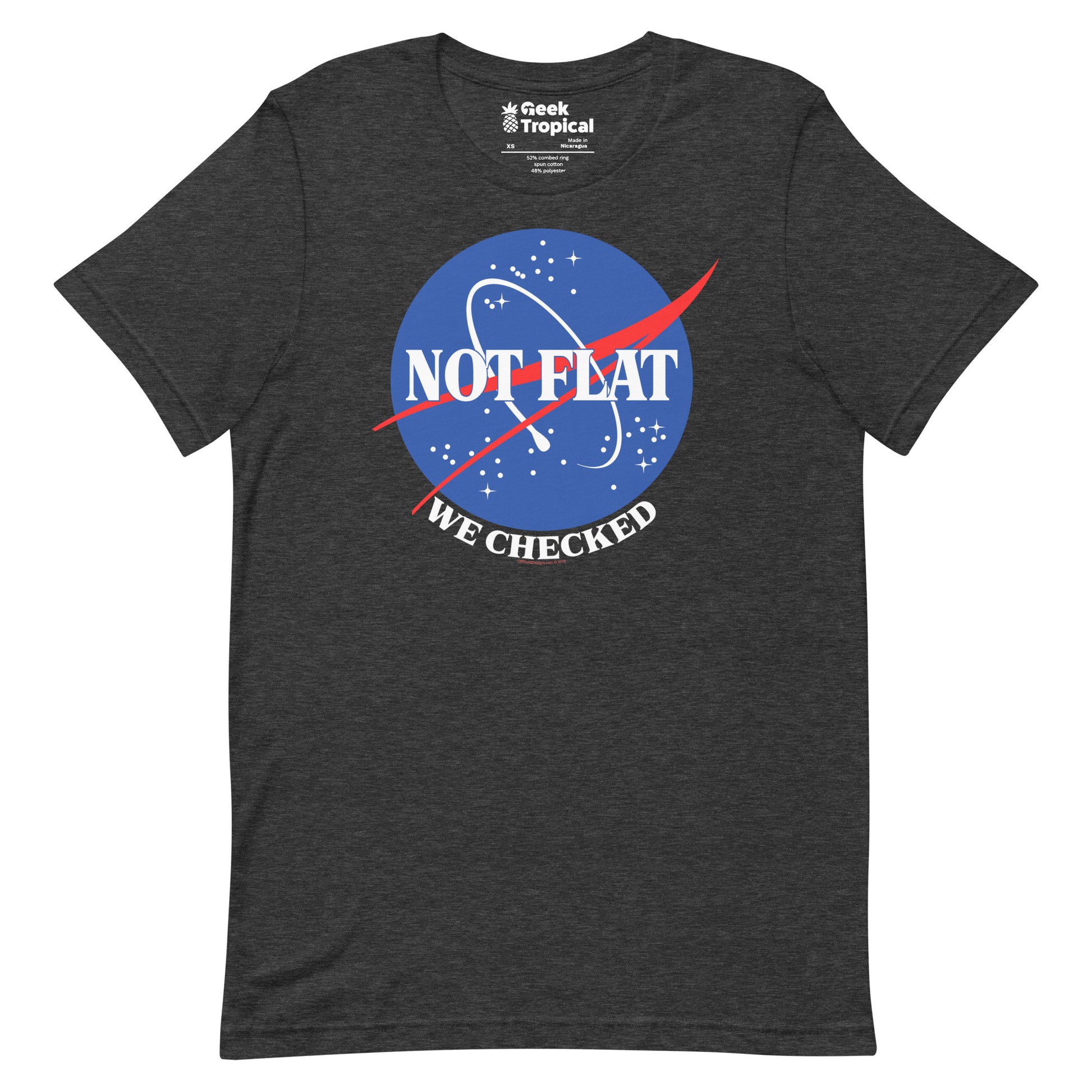 Not Flat T-shirt Geek Nerd Advertise to Meta FLOW DESC WRITING Funny Prints
