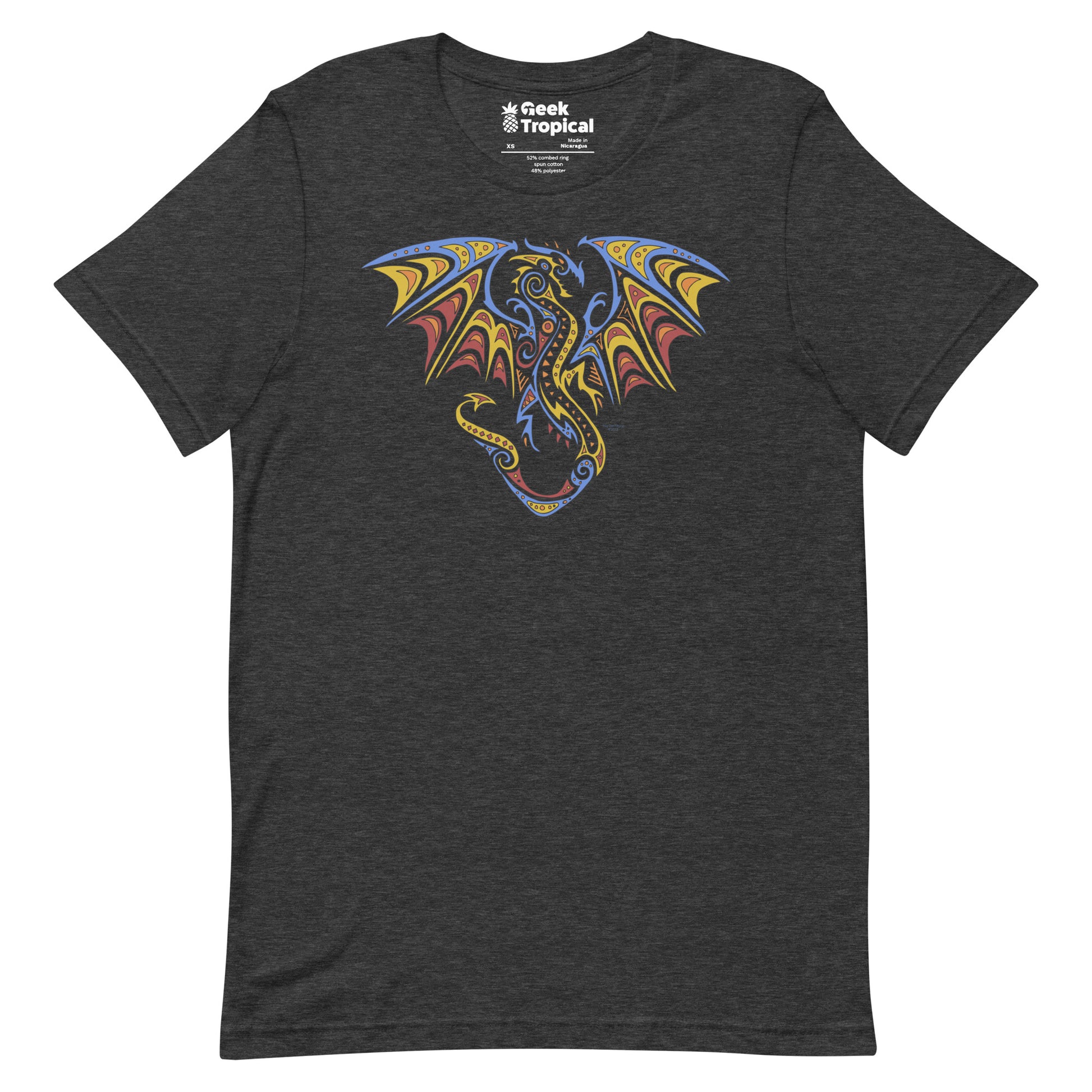Tribal dragon 2014 t-shirt Geek Nerd Advertise to Meta Fantasy Prints FLOW DESC WRITING
