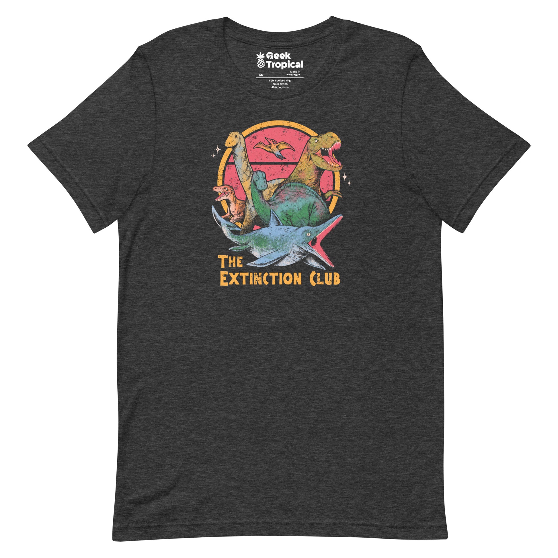 The Extinction Club T-Shirt Geek Nerd Advertise to Meta Design by Tobe Fonseca dinosaur print