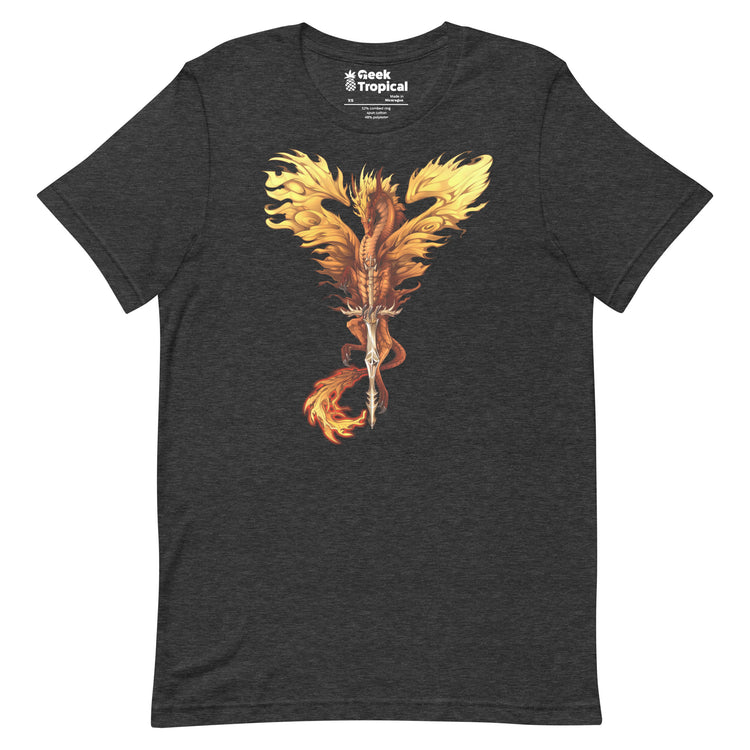 Dragonblade FLAMEBLADE T-Shirt Geek Nerd Advertise to Meta Design by Ruth Thompson Fantasy Prints