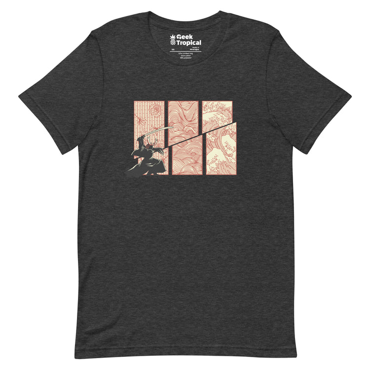 Japanese Samurai Kanagawa Wave T-Shirt Geek Nerd Advertise to Meta Anime Design by Tobe Fonseca
