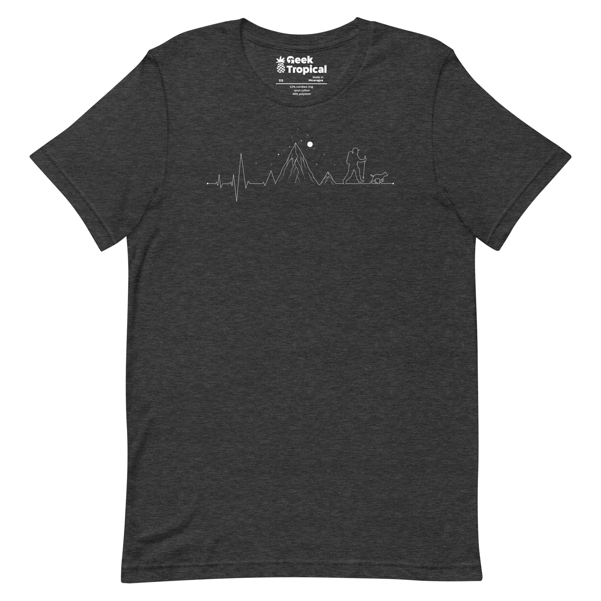Hiking Heartbeat Mountain T-Shirt 11