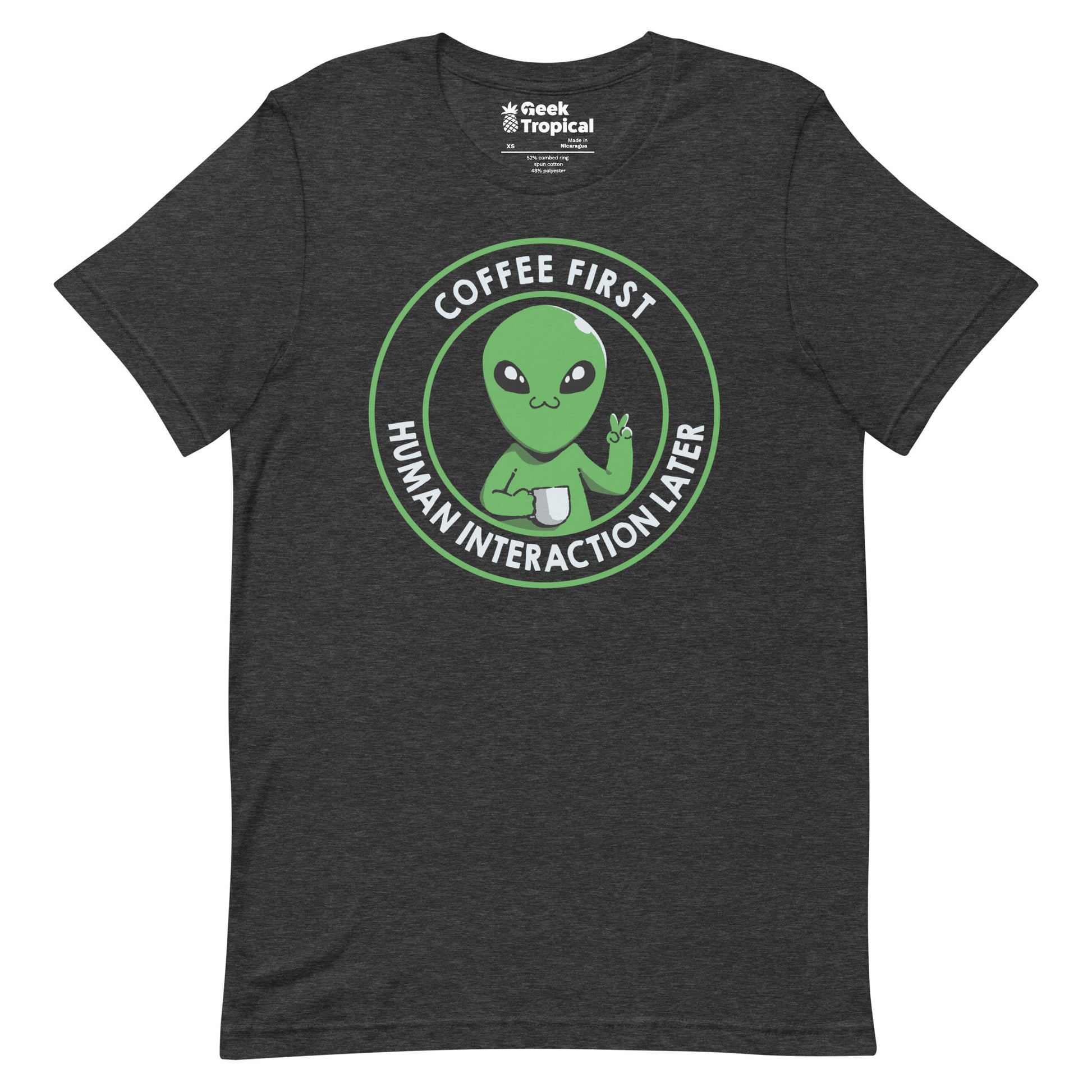 Coffee First Human Interaction Later T-Shirt 10