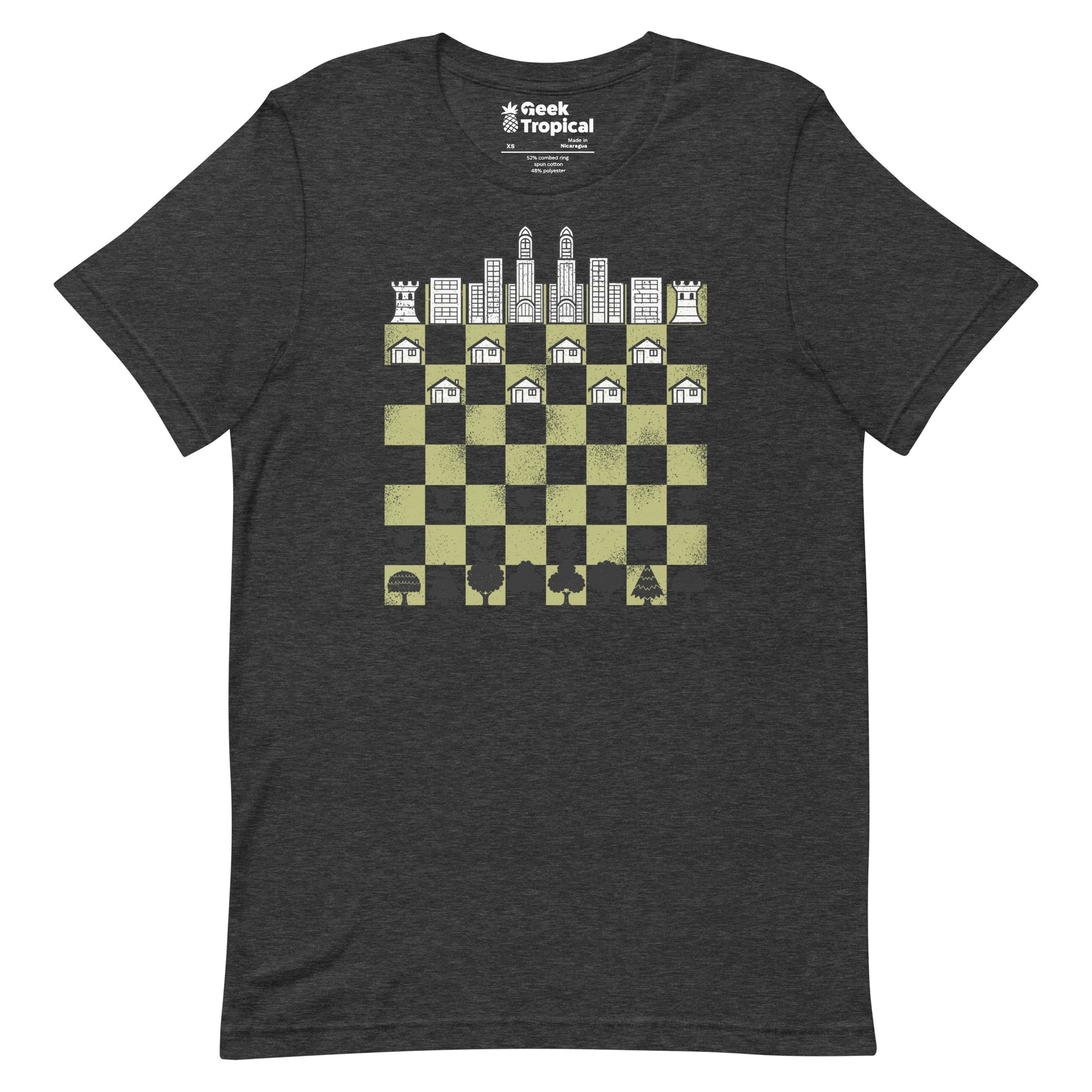 City Forest Chess Vintage Game T-Shirt Geek Nerd Advertise to Meta board game print Botany Print