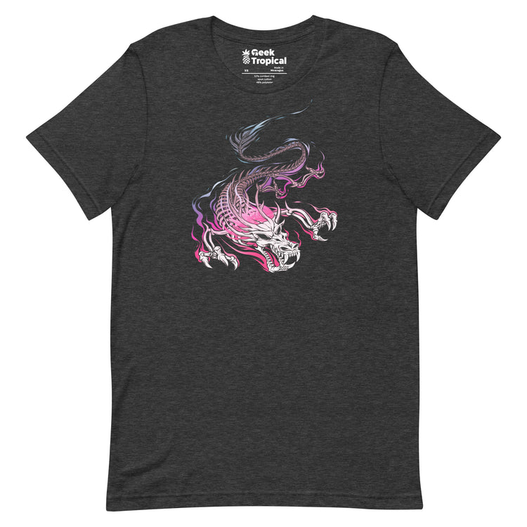 Chinese Skull Dragon T-Shirt Geek Nerd Advertise to Meta Design by Tobe Fonseca Fantasy Prints