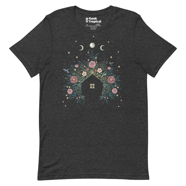 Blossom House T-Shirt Geek Nerd Advertise to Meta Botany Print Design by Episodic Drawing