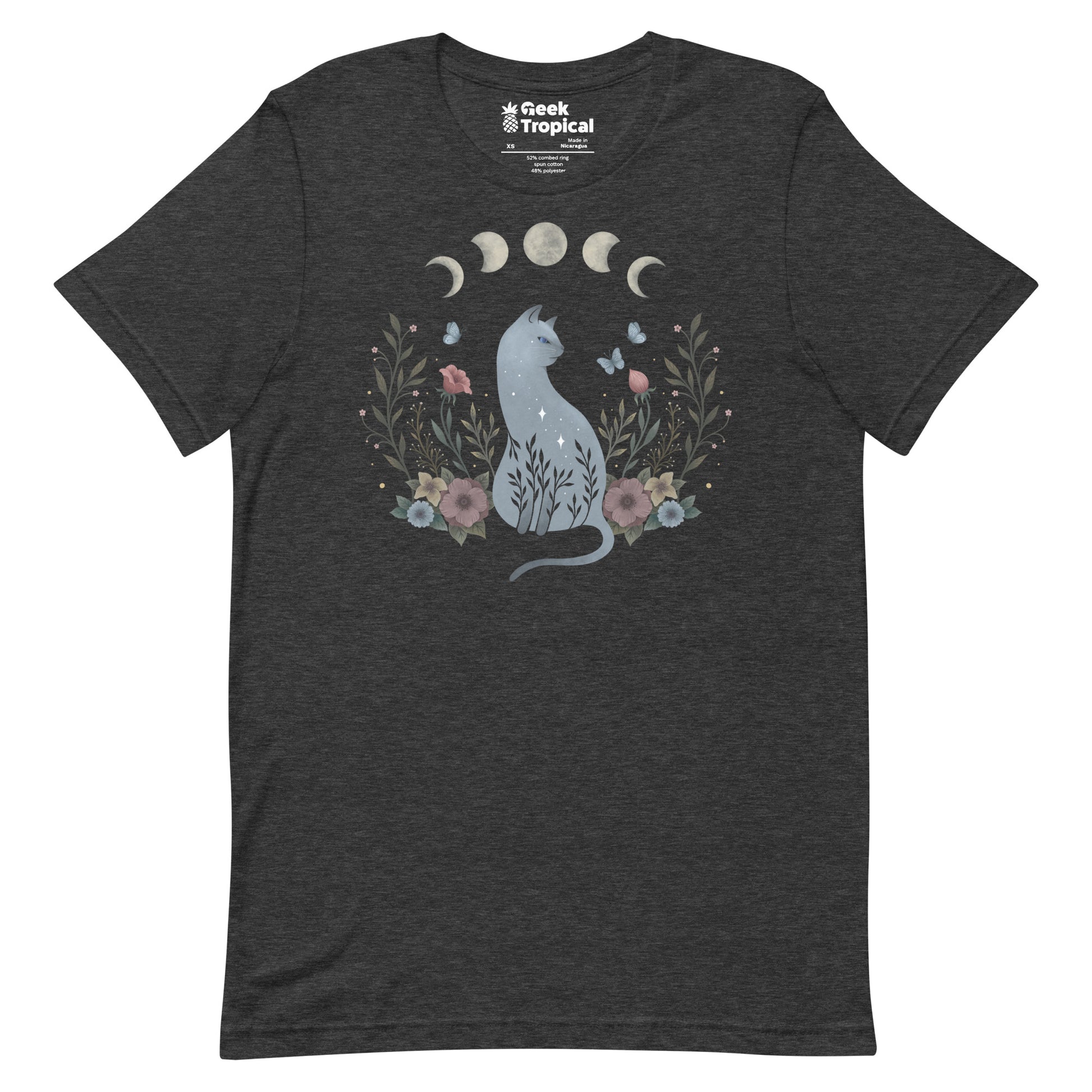 Cat On The Hill T-Shirt Geek Nerd Advertise to Meta Animal Patterns Design by Episodic Drawing