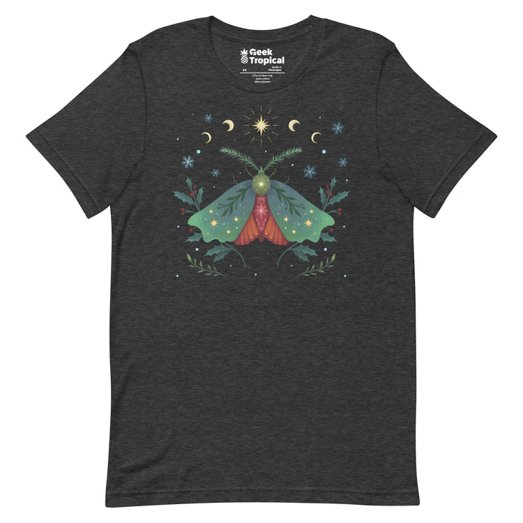 Christmas Moth T-Shirt Geek Nerd Advertise to Meta Animal Patterns Christmas Print