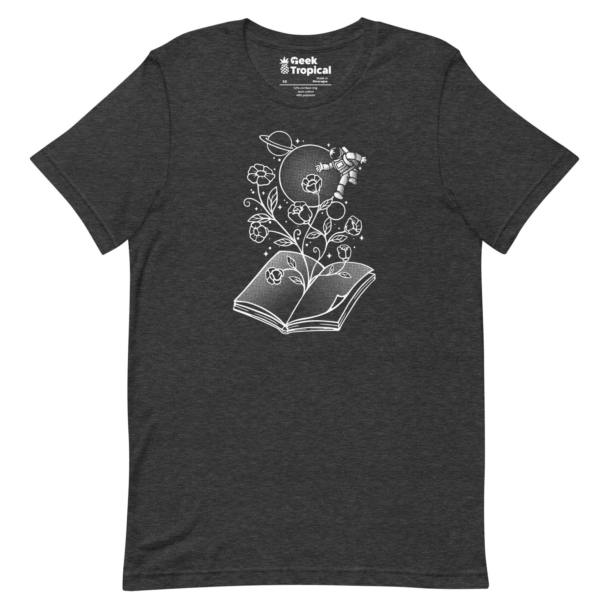 Book Garden Minimalist T-Shirt Geek Nerd Advertise to Meta Book Prints Botany Print