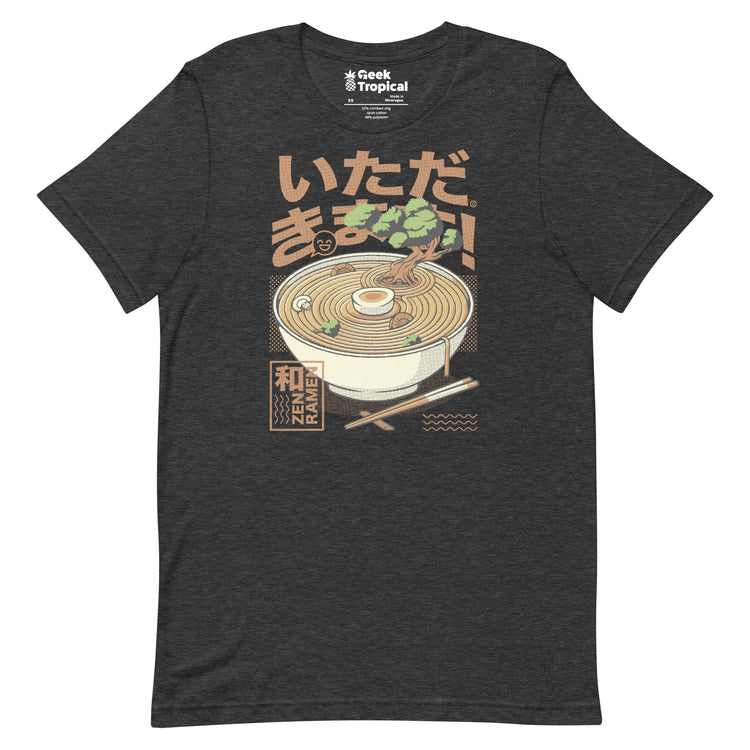 Bonsai Ramen Zen T-Shirt Geek Nerd Advertise to Meta Botany Print Design by Tobe Fonseca