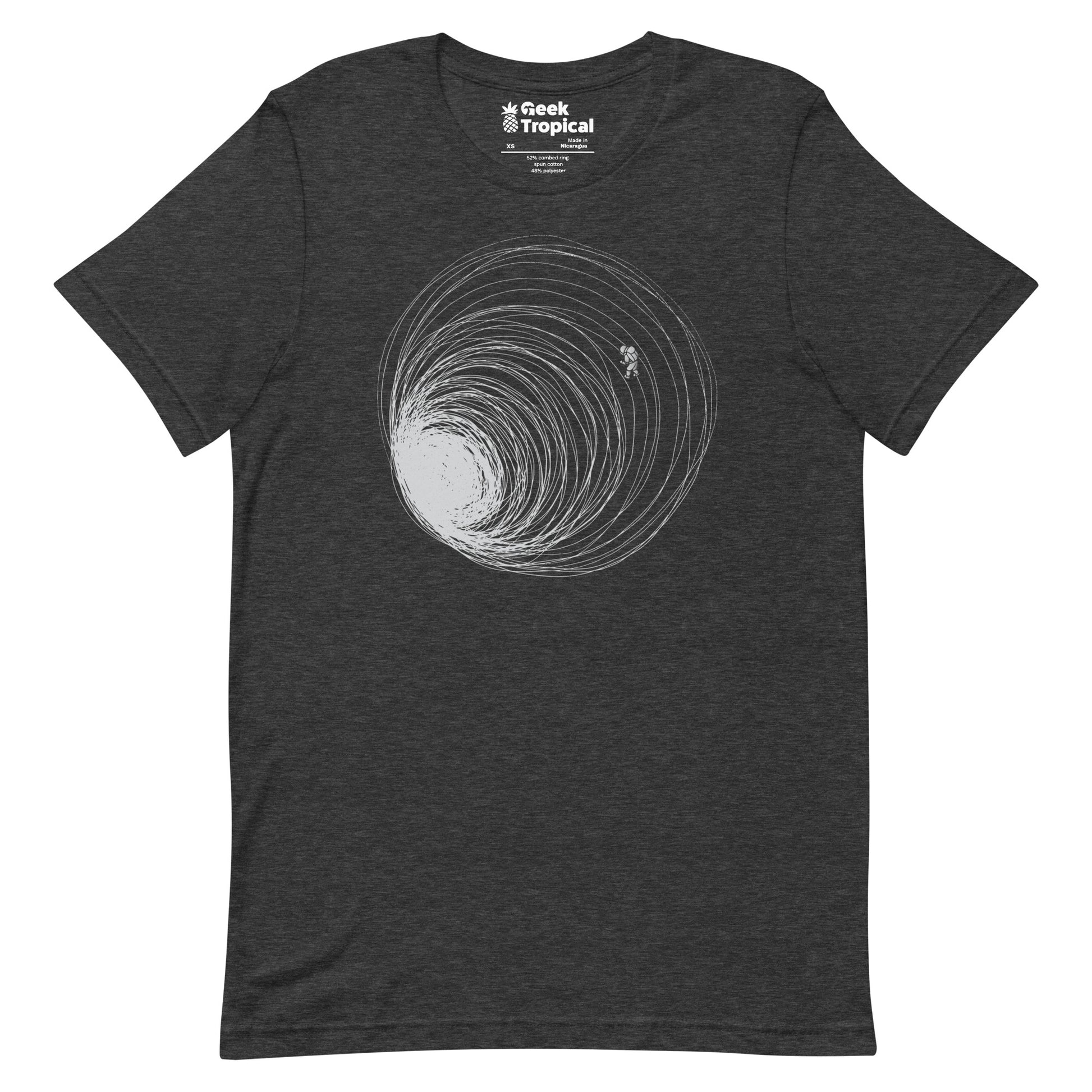 Black Hole Astronaut Lost in Space T-Shirt Geek Nerd Advertise to Meta Design by Tobe Fonseca FLOW DESC WRITING