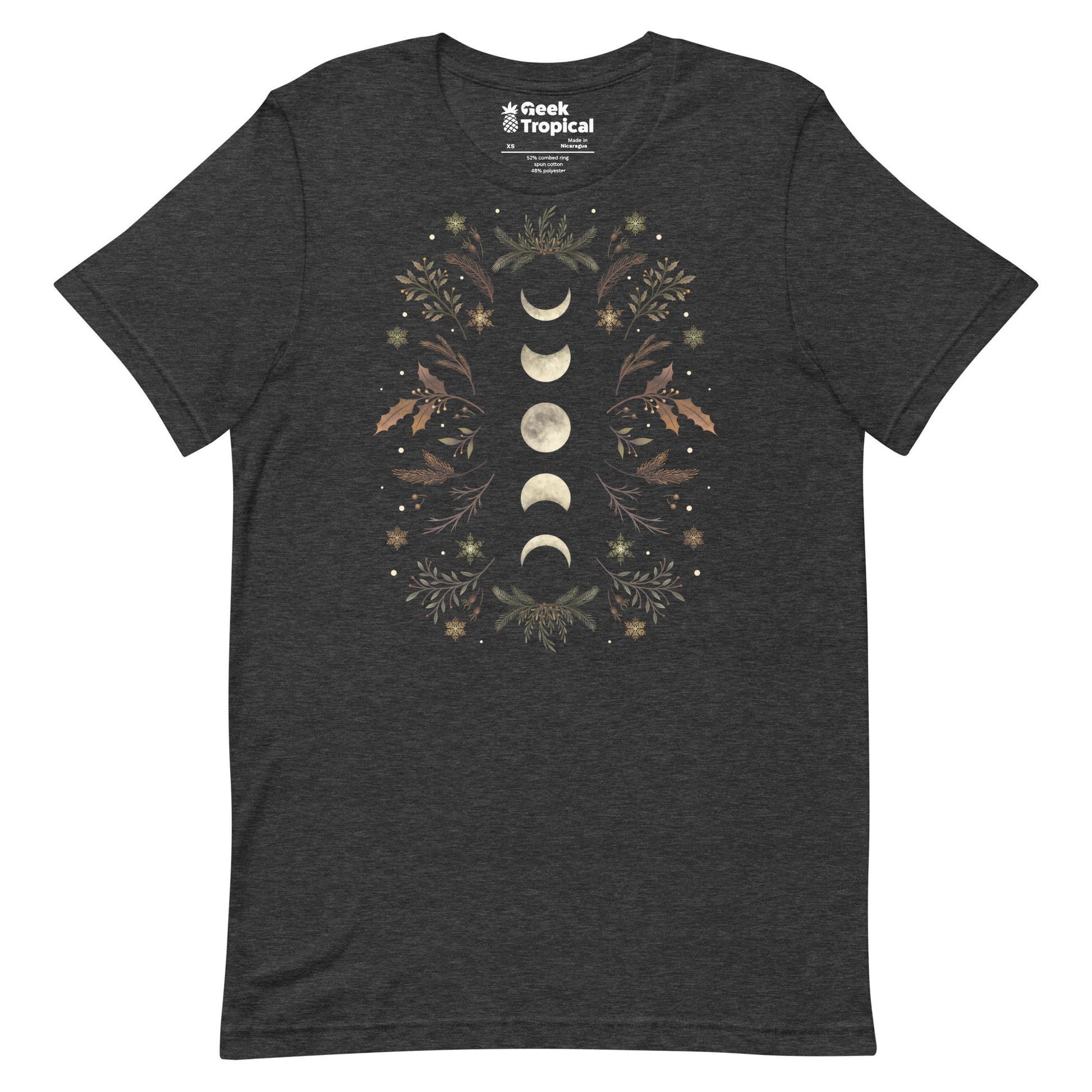 Moonlight Garden Winter Brown T-Shirt 11