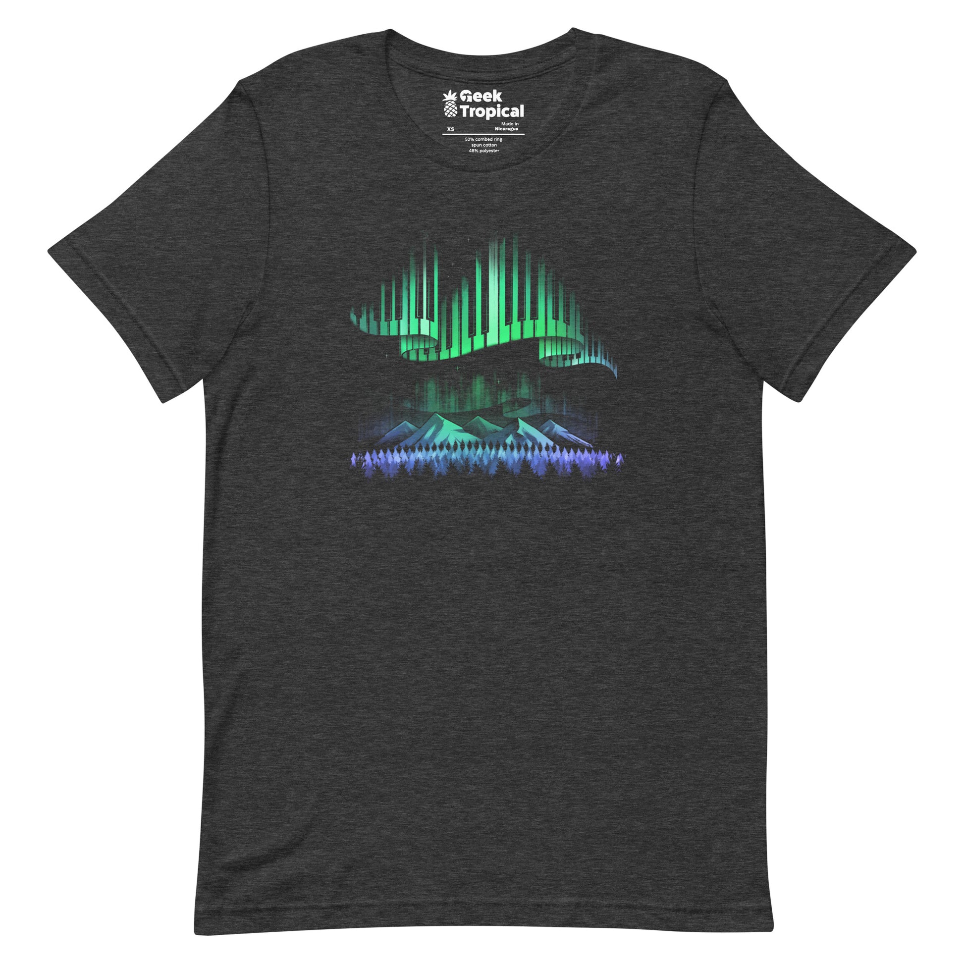 Aurora Borealis Song T-shirt Geek Nerd Advertise to Meta Design by Tobe Fonseca FLOW DESC WRITING