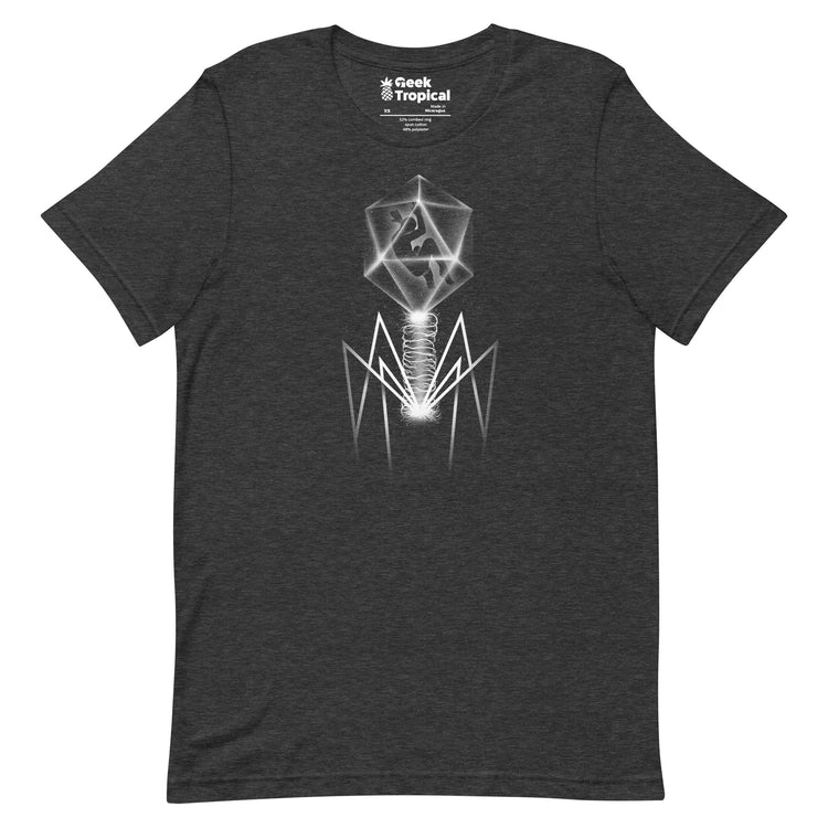 Bacteriophage T-shirt Geek Nerd Advertise to Meta Design by Tobe Fonseca FLOW DESC WRITING