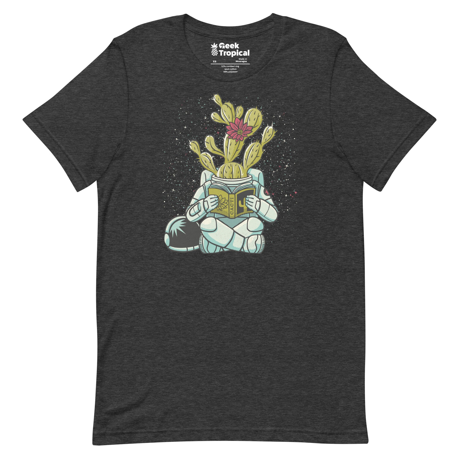 Astronaut Cactus Succulent T-Shirt Geek Nerd Advertise to Meta Botany Print Design by Tobe Fonseca