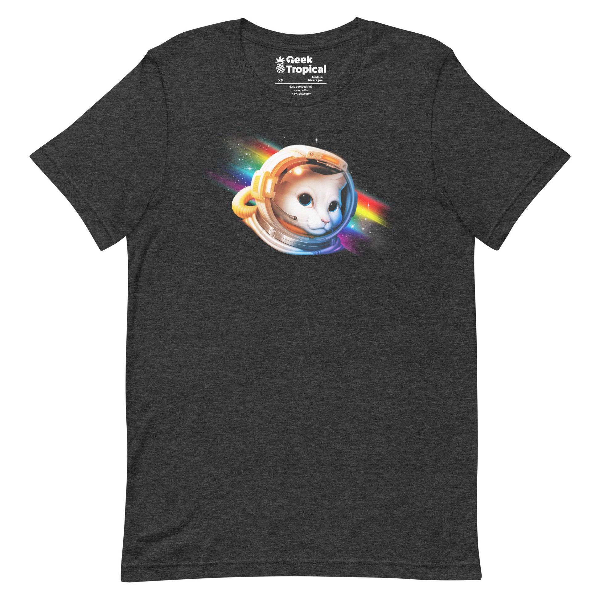 Astronaut Cat T-Shirt Geek Nerd Advertise to Meta Animal Patterns Design by Tobe Fonseca