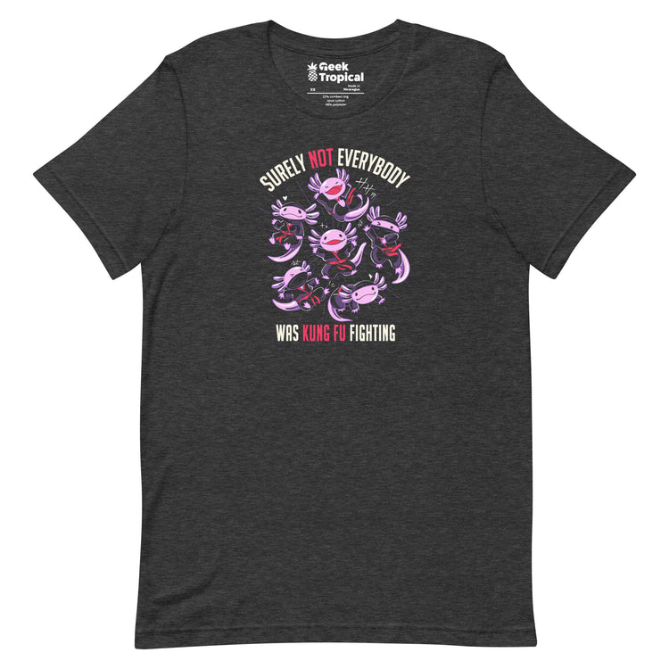 Axolotl Funny Kung Fu Fighting T-shirt Geek Nerd Animal Patterns Design by Tobe Fonseca Funny Prints