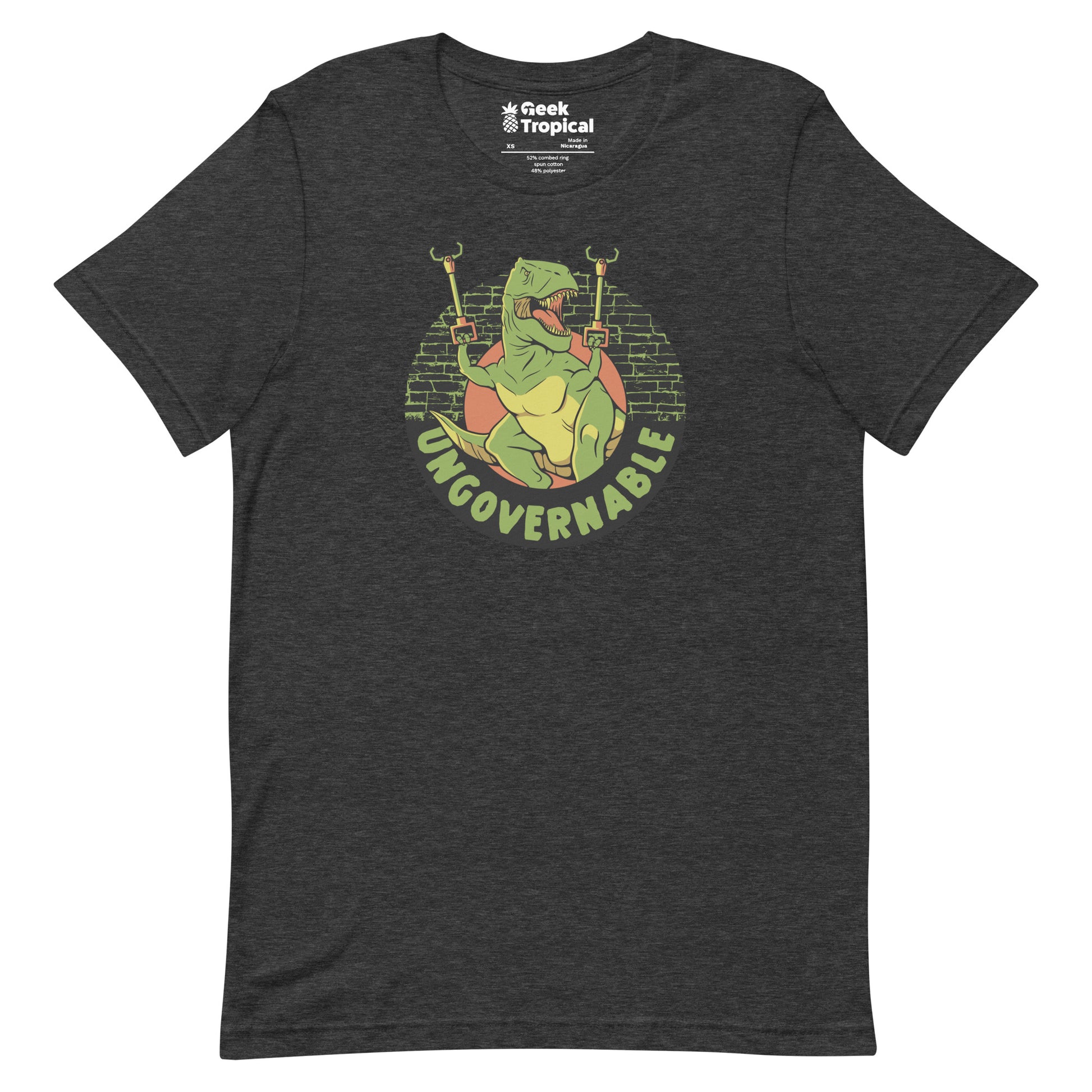 Become Ungovernable Funny Dinosaur T-Shirt Geek Nerd Advertise to Meta Animal Patterns Design by Tobe Fonseca