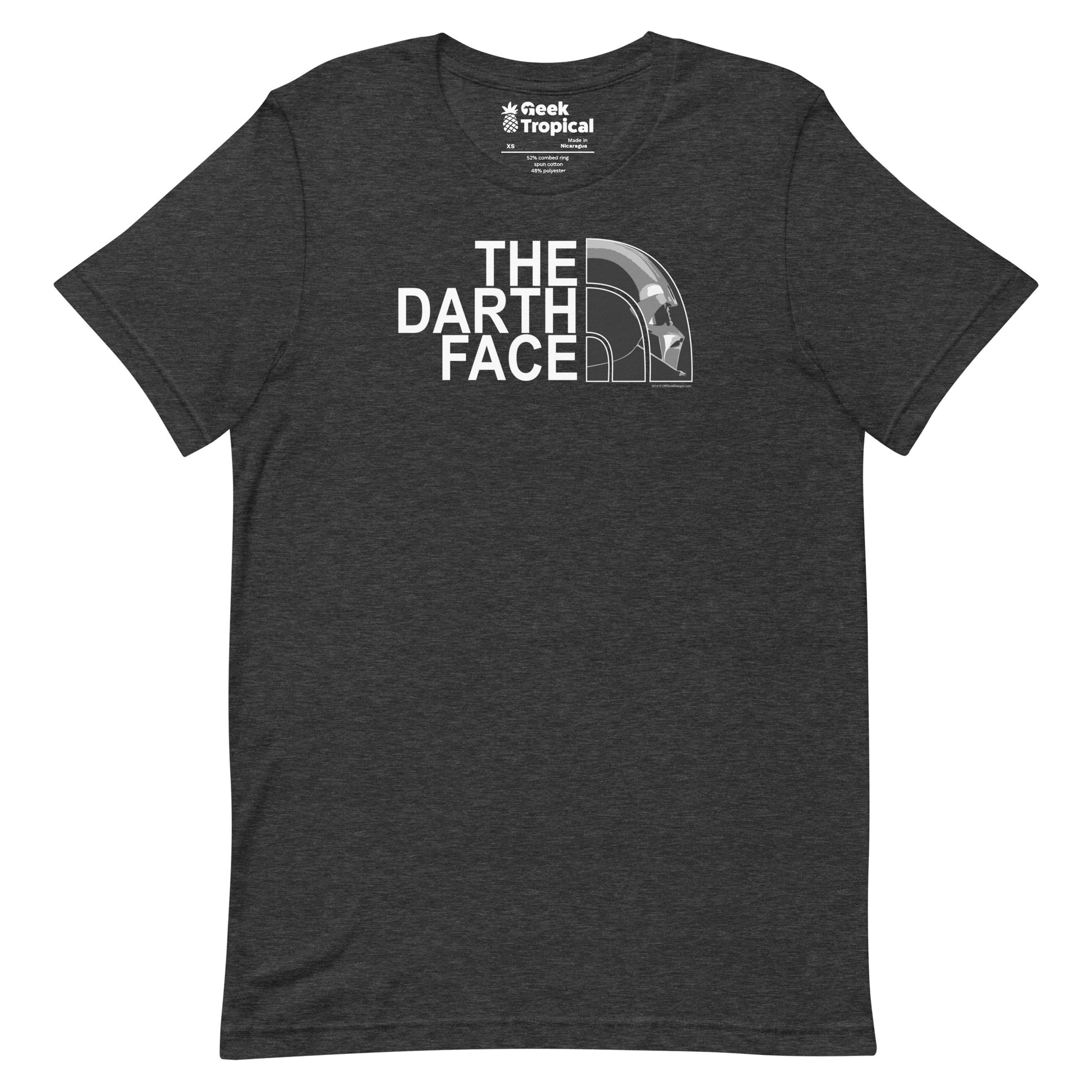 The Darth Face T-Shirt Geek Nerd Advertise to Meta Design by Tobe Fonseca Gpt - No - Tags