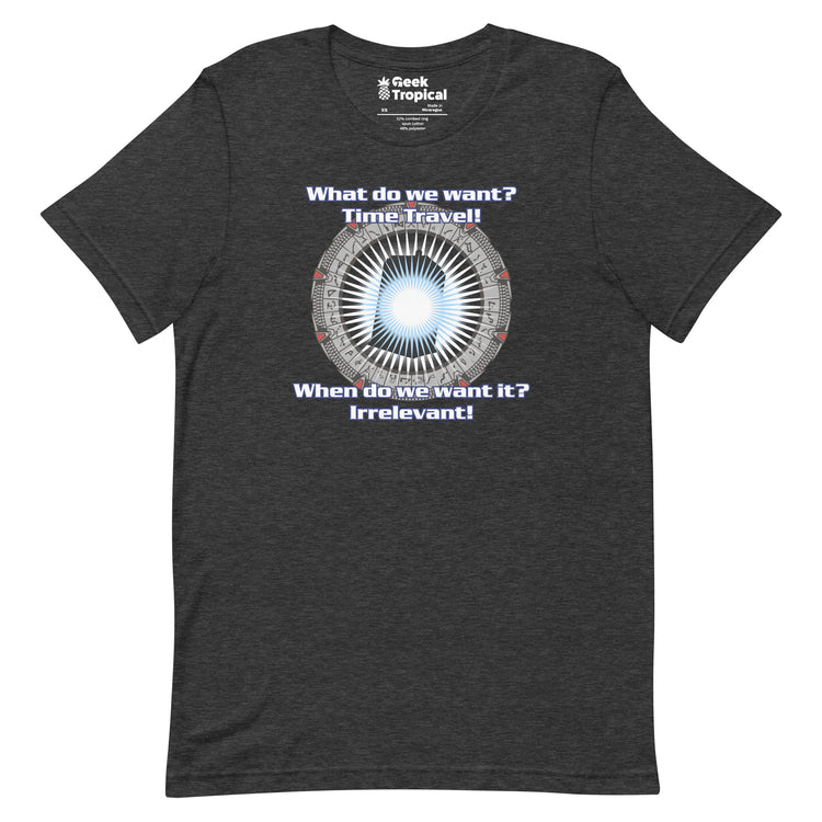 Time Travel T-Shirt Geek Nerd Advertise to Meta FLOW DESC WRITING Off World Designs