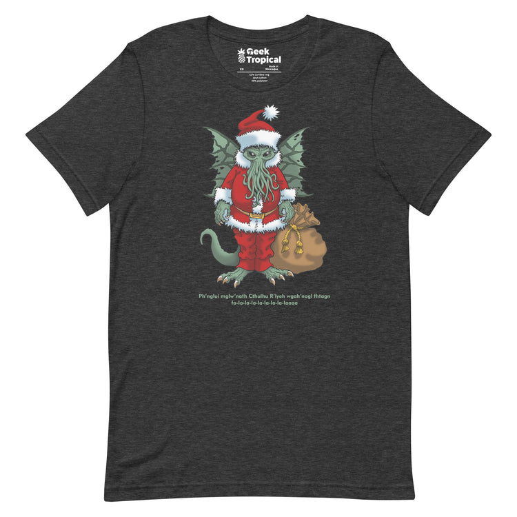 Cthulhu Santa T-Shirt Geek Nerd Advertise to Meta Christmas Print Fantasy Prints