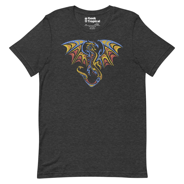 Tribal Dragon T-Shirt Geek Nerd Advertise to Meta Animal Patterns Fantasy Prints
