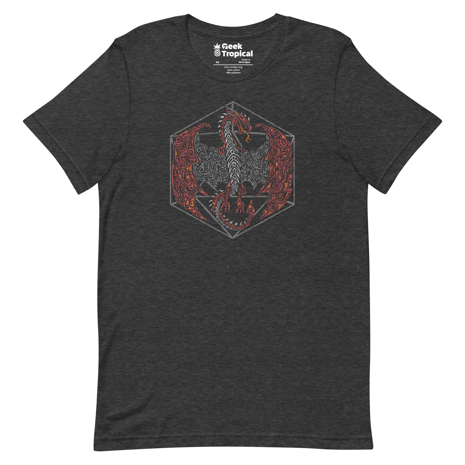 Tribal Dragon D20 T-Shirt 14