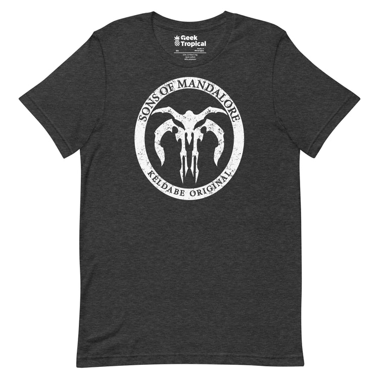 Sons of Mandalore T-Shirt Geek Nerd Advertise to Meta Fantasy Prints FLOW DESC WRITING