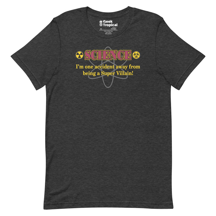 Science Super Villain T-Shirt Geek Nerd Advertise to Meta FLOW DESC WRITING Funny Prints