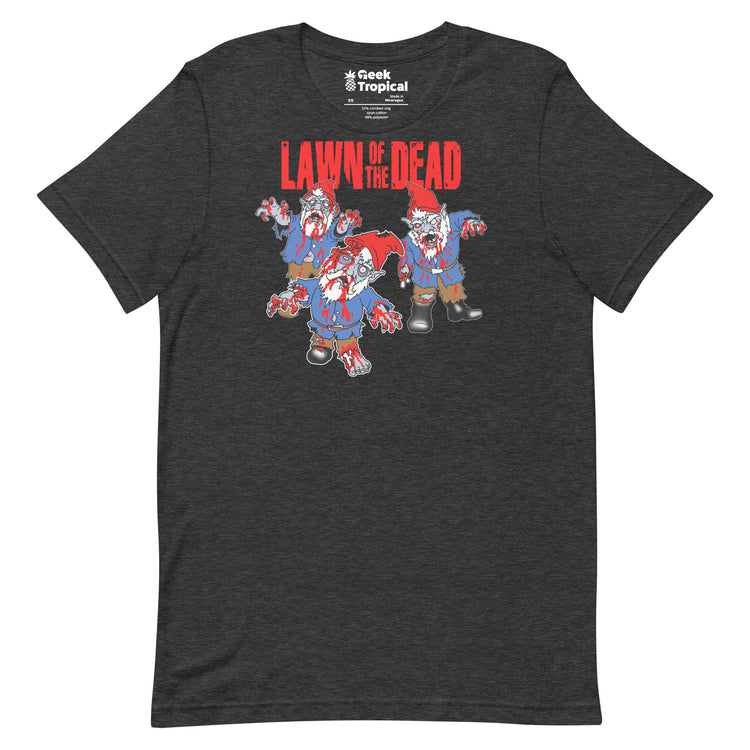 Lawn of the Dead T-Shirt Geek Nerd Advertise to Meta Fantasy Prints FLOW DESC WRITING