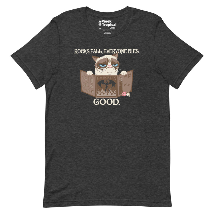 Grumpy Cat GM T-Shirt Geek Nerd Advertise to Meta Animal Patterns dnd & rpg print