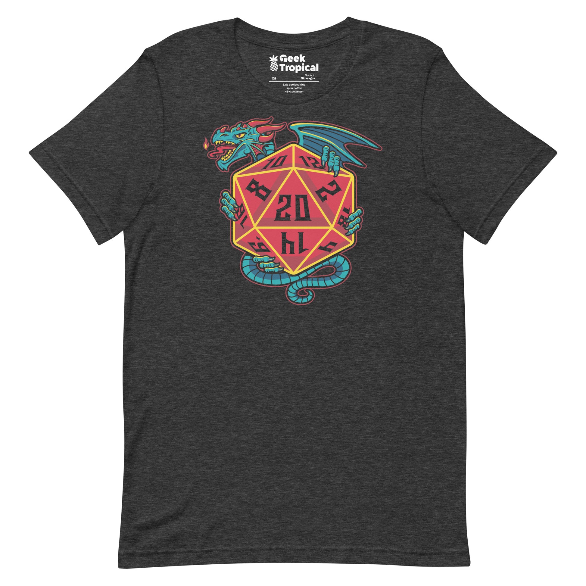 D20 Dice Dragon T-Shirt 8