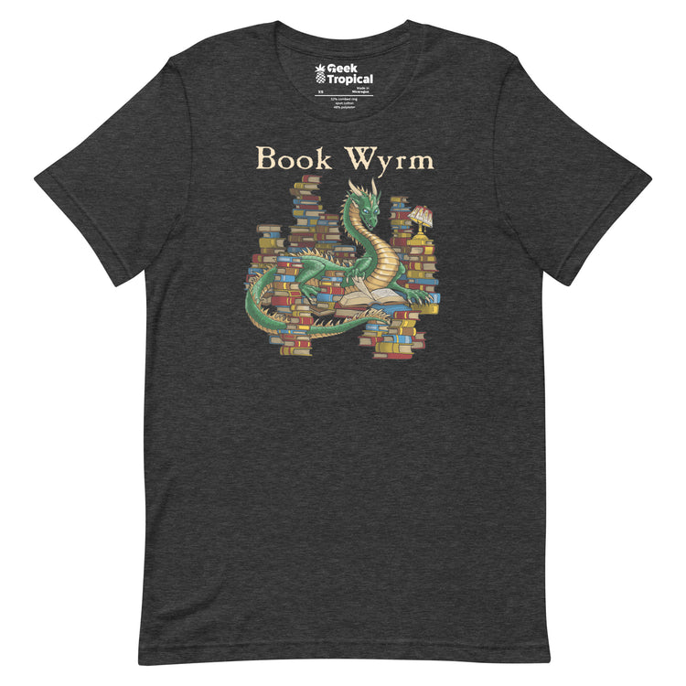 Book Wyrm T-Shirt Geek Nerd Advertise to Meta Book Prints Fantasy Prints