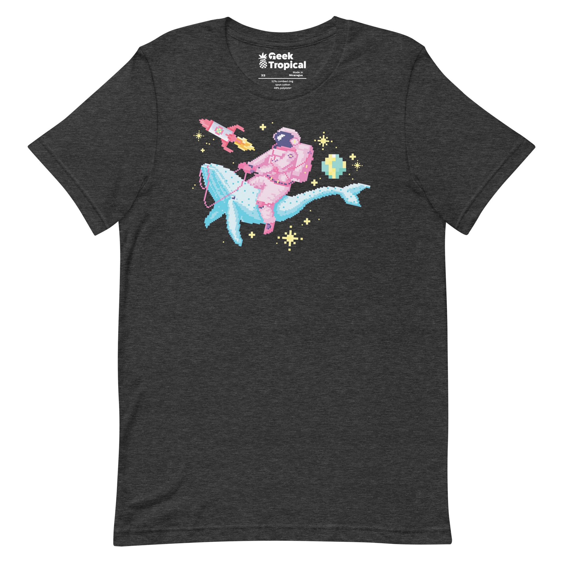 Astronaut Riding Space Whale T-Shirt 10