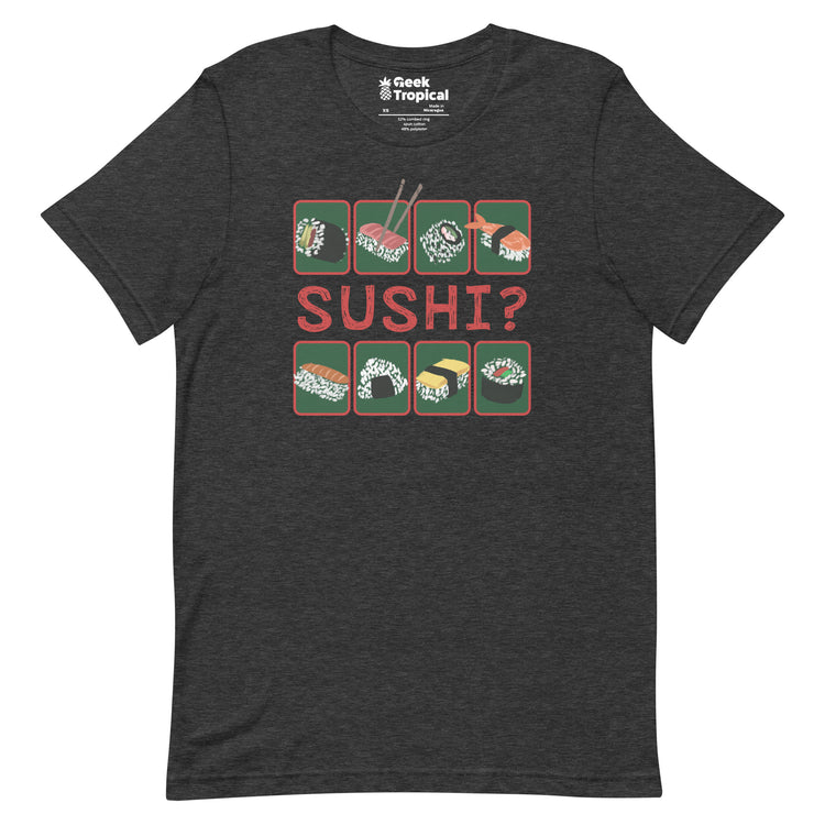 Sushi T-Shirt Geek Nerd Advertise to Meta Design by Claire Murphy Elle