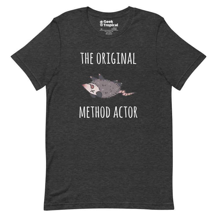 The Original Method Actor Possum T-Shirt Geek Nerd Advertise to Meta Animal Patterns Design by Ardi Tong