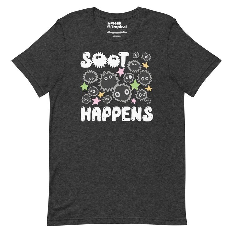 Soot Happens Sootsprites Anime T-Shirt Geek Nerd Advertise to Meta Anime Design by Heather Davenport