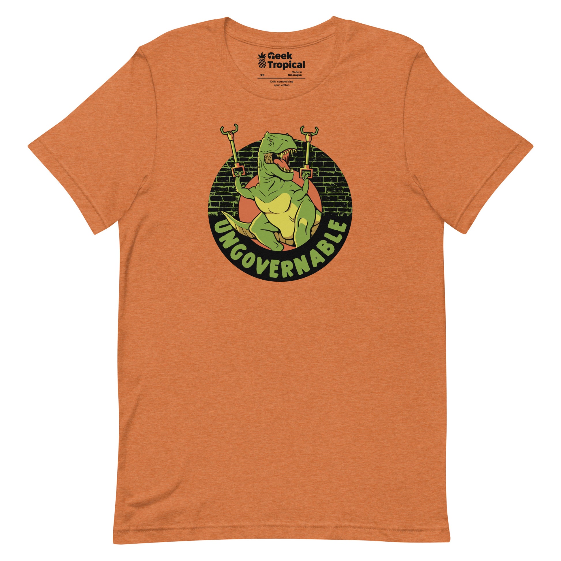 Become Ungovernable Funny Dinosaur T-Shirt Geek Nerd Advertise to Meta Animal Patterns Design by Tobe Fonseca