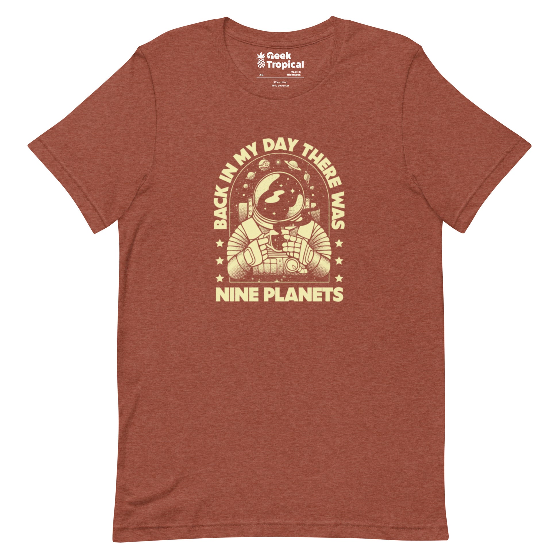 We Had Nine Planets T-Shirt Geek Nerd Design by Tobe Fonseca FLOW DESC WRITING Funny Prints