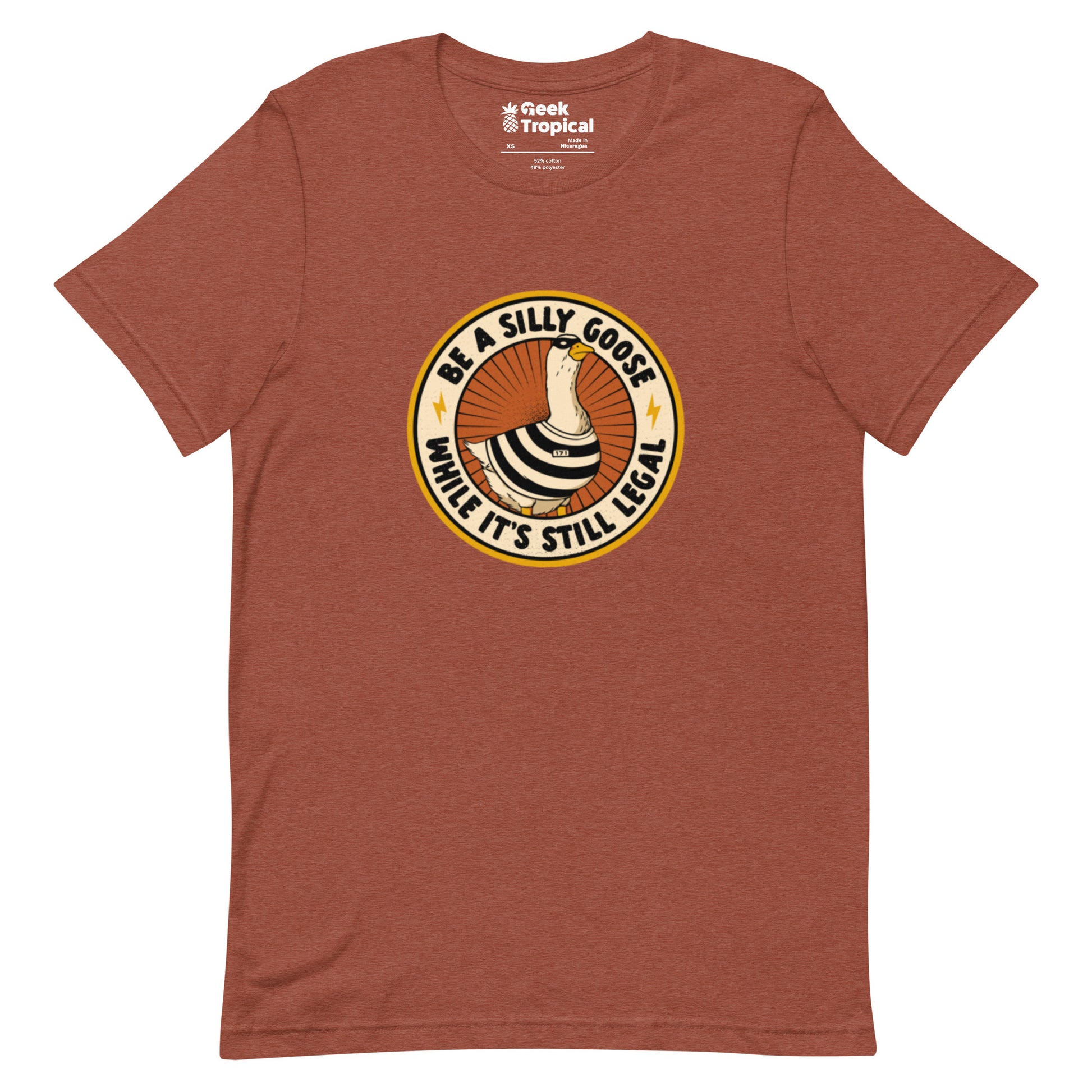 Be A Silly Goose While Legal T-Shirt Geek Nerd Animal Patterns Design by Tobe Fonseca FLOW DESC WRITING