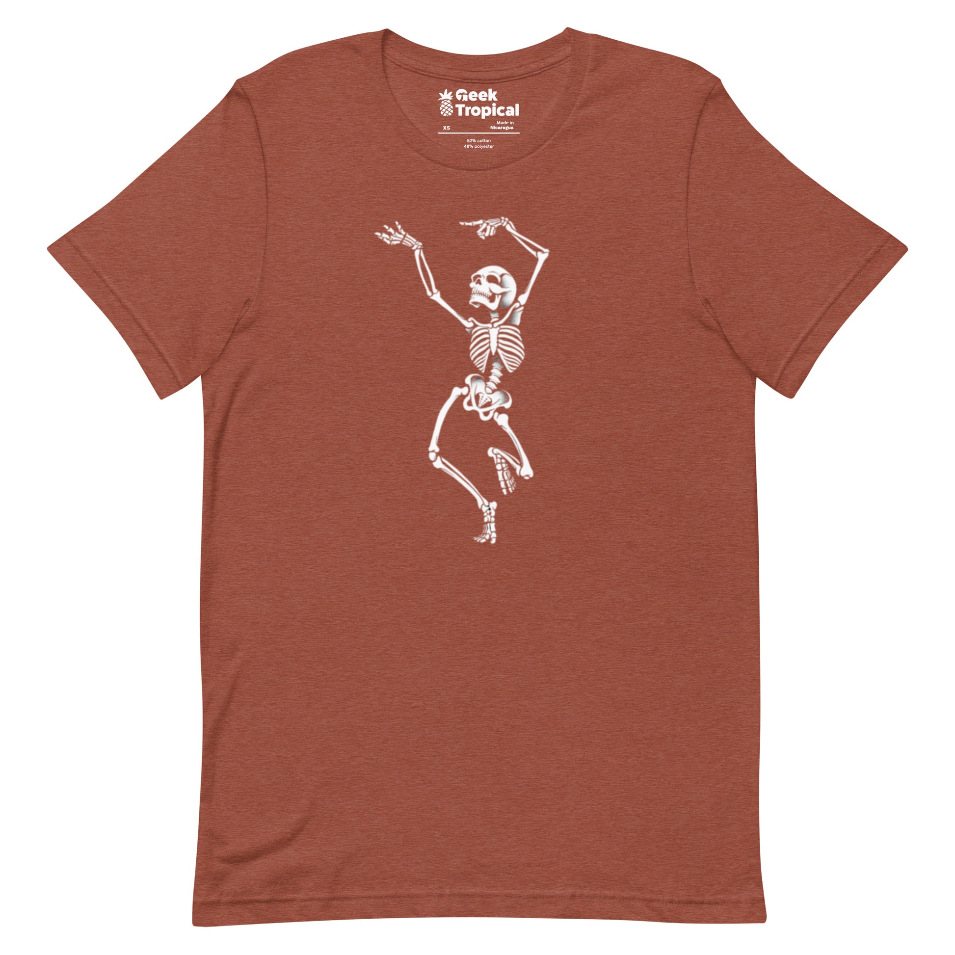 Dancing Skeleton T-Shirt Geek Nerd Design by Tobe Fonseca FLOW DESC WRITING Funny Prints