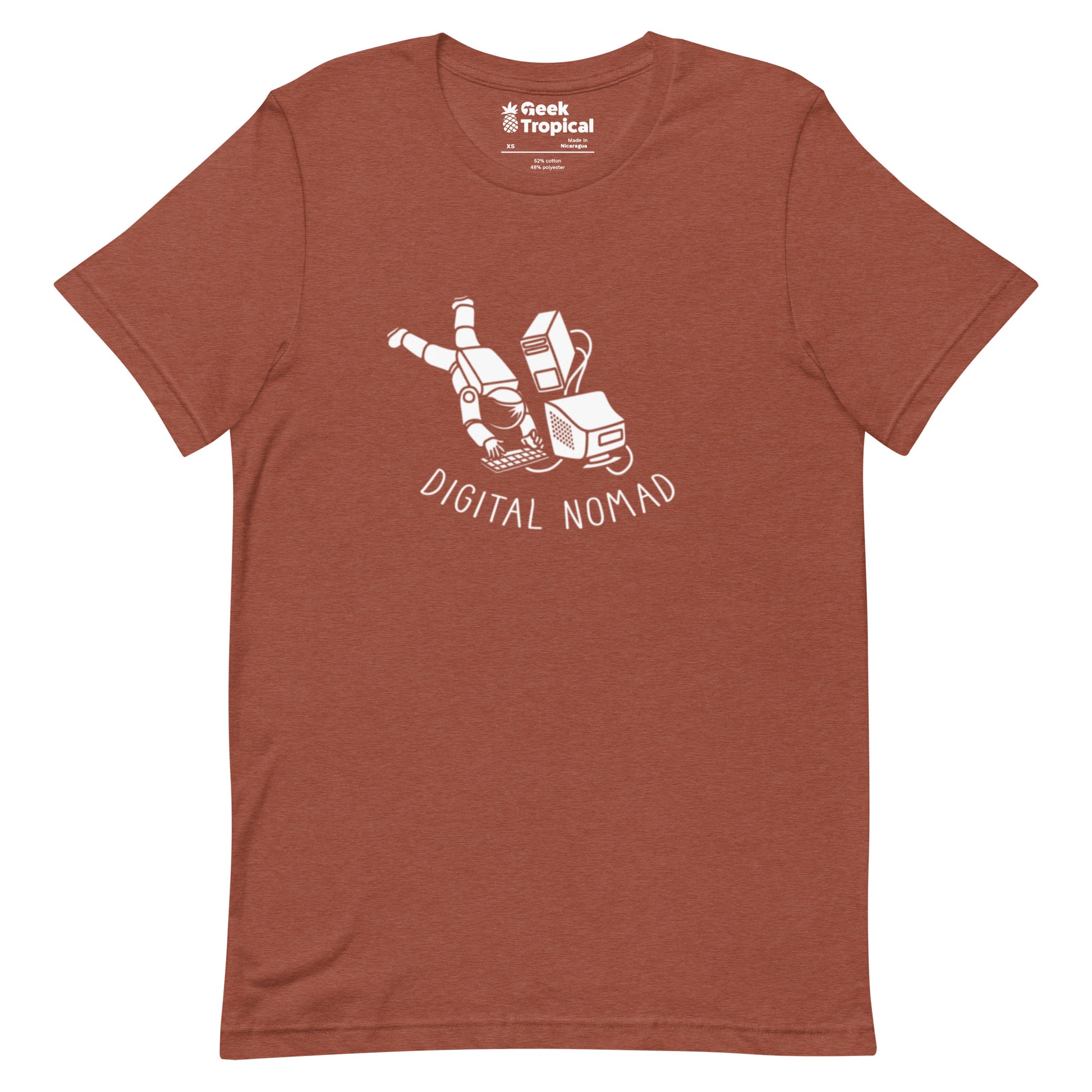 Digital Nomad Astronaut T-Shirt Geek Nerd computer print Design by Tobe Fonseca FLOW DESC WRITING