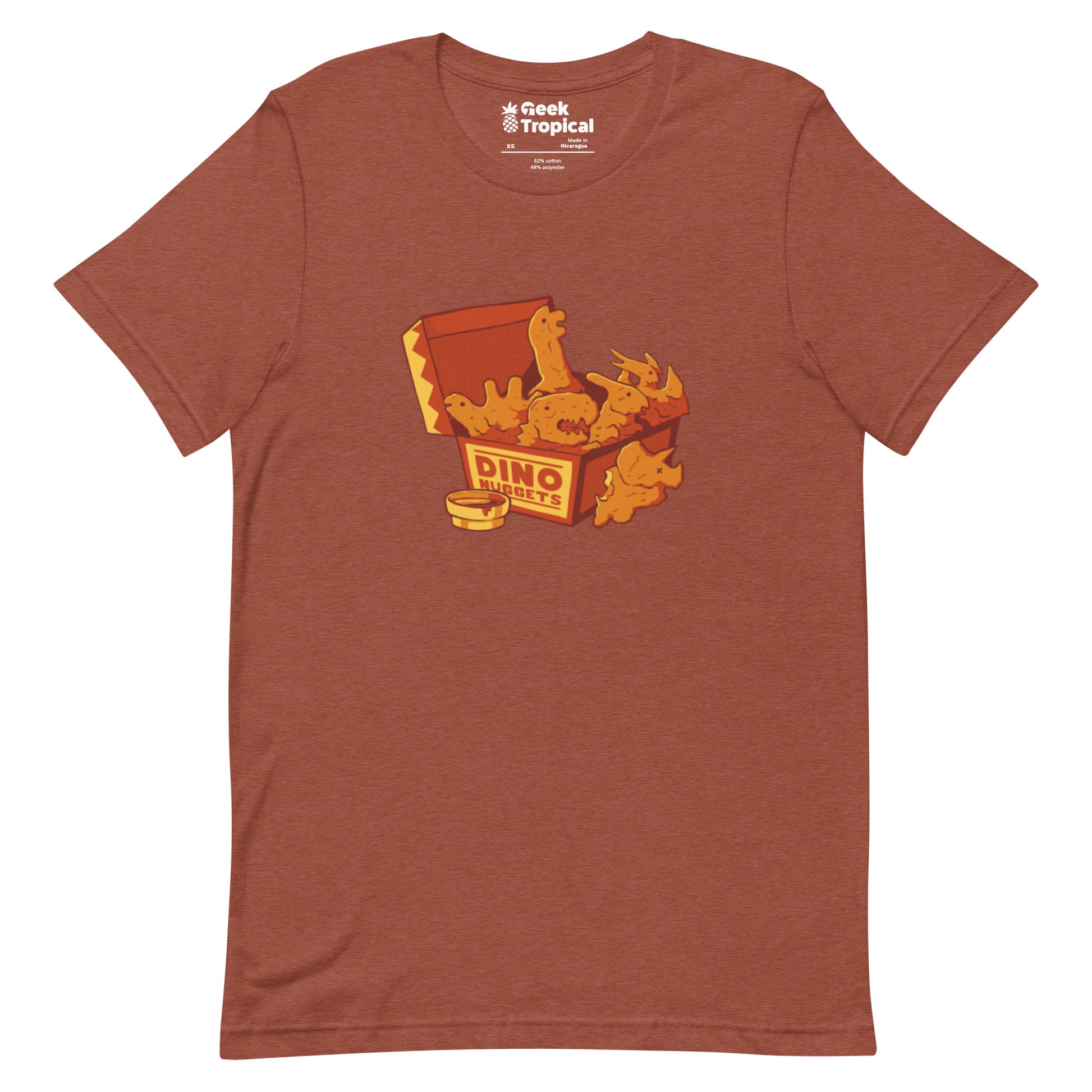 Dino Nuggets T-Shirt Geek Nerd Design by Tobe Fonseca dinosaur print FLOW DESC WRITING